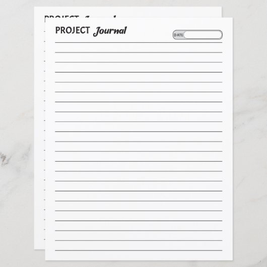 Projectjournaal (Voorkant / Achterkant)