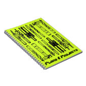 Projectlogboek van het werkboek: Plannen en projec Notitieboek (Rechterzijde)