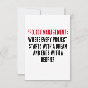 Projectmanagement Waar elk project begint met Bedankkaart