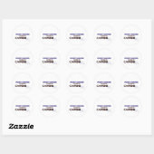 Projectmanager Aangedreven door cafeïne Ronde Sticker (Vel)