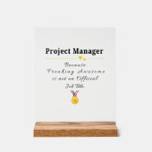 Projectmanager Acryl Bord (Voorkant)