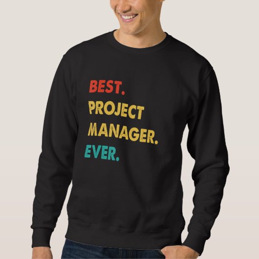 Projectmanager Beroep Retro Beste Projectbeheerder Trui (Voorkant)