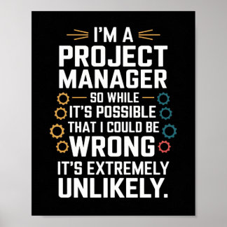 Projectmanager Canvas Art - Grappige Kantoor Decor Poster