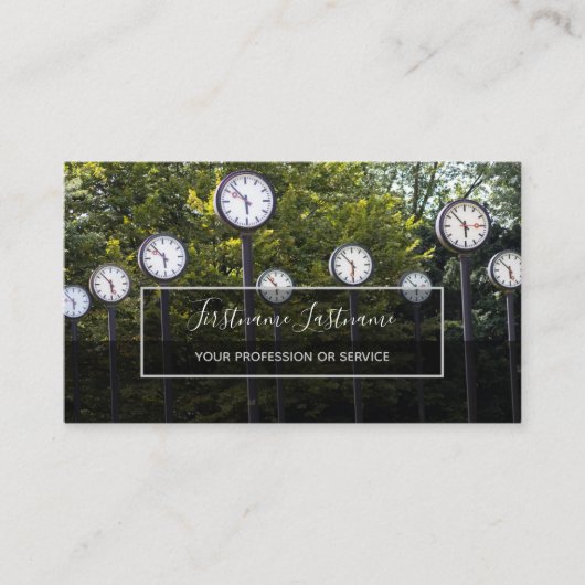 Projectmanager en managers visitekaartje (Voorkant)