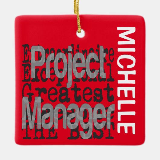Projectmanager EXtraordinaire CUSTOM Keramisch Ornament (Voorkant)