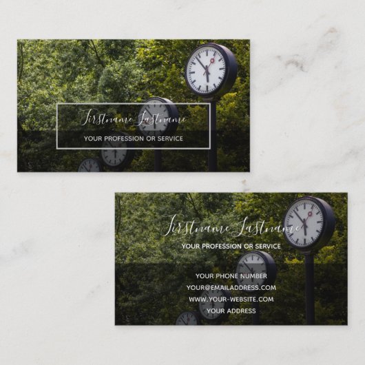 Projectmanager, freelancer en consultancydeskundig visitekaartje (Voorkant / Achterkant)