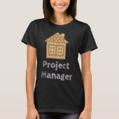 Projectmanager Fun Gingerbrood House Decorting T-shirt (Voorkant)