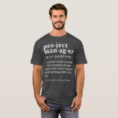 Projectmanager Funny Dictionary Definition T-shirt (Voorkant volledig)