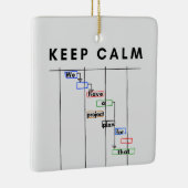 Projectmanager Gantt kalm blijven Keramisch Ornament (Rechts)