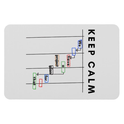 Projectmanager Gantt kalm blijven Magneet (Horizontaal)