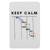Projectmanager Gantt kalm blijven Magneet (Verticaal)
