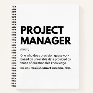 Projectmanager Grappige Definitie Notitieboek