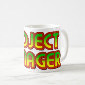 Projectmanager groen naar rood koffiemok (Voorkant rechts)