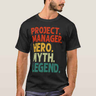 Projectmanager Held Mythe Legende Vintage Project T-shirt