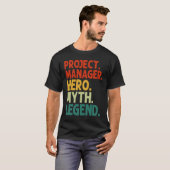 Projectmanager Held Mythe Legende Vintage Project T-shirt (Voorkant volledig)