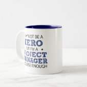 Projectmanager Hero Humor nieuwigheid Tweekleurige Koffiemok (Voorkant links)