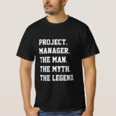 Projectmanager het Man de mythe de legende T-shirt (Voorkant)