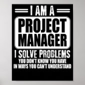 Projectmanager I lost problemen op u niet T-S kent Poster (Voorkant)
