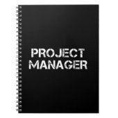 Projectmanager - Industriële lettertypetoewijzing Notitieboek (Voorkant)