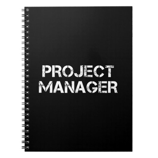 Projectmanager - Industriële lettertypetoewijzing Notitieboek (Voorkant)