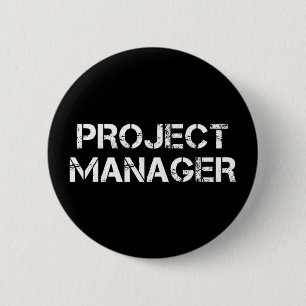 Projectmanager - Industriële lettertypetoewijzing Ronde Button 5,7 Cm