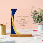 Projectmanager Kantoor Citaat Acryl Bord (Huwelijk)