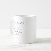 Projectmanager Kantoor Citaat Koffiemok (Voorkant links)