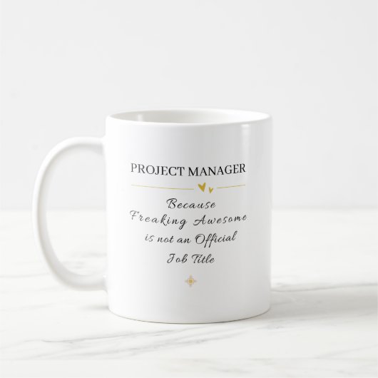 Projectmanager Kantoor Citaat Koffiemok (Links)
