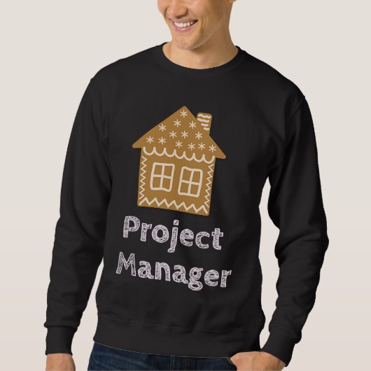 Projectmanager Leuke kersthuis decoratie Trui (Voorkant)