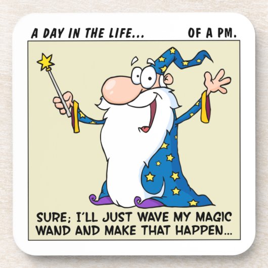 Projectmanager Magische Machten Drankjes Onderzetter (Voorkant)