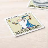 Projectmanager Magische Machten Kartonnen Onderzetters (Schuin)