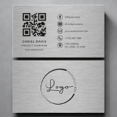 Projectmanager Metaal QR Code Visitekaartje