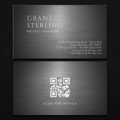 Projectmanager Metallic QR-code Visitekaartje
