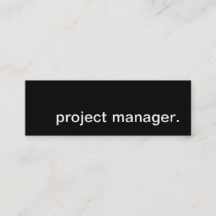 projectmanager. mini visitekaartje
