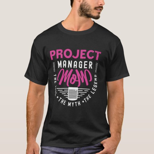 Projectmanager MOM Het Project Management Project T-shirt (Voorkant)