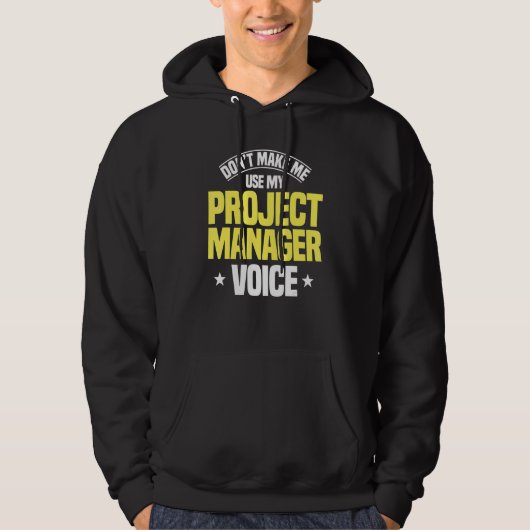 Projectmanager Stem Leider Werknemer Beroepsprofie Hoodie (Voorkant)
