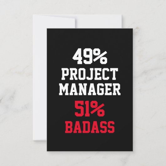Projectmanager Stoere Kaart (Voorkant)