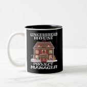 Projectmanager van Gingerbrood House Tweekleurige Koffiemok (Links)