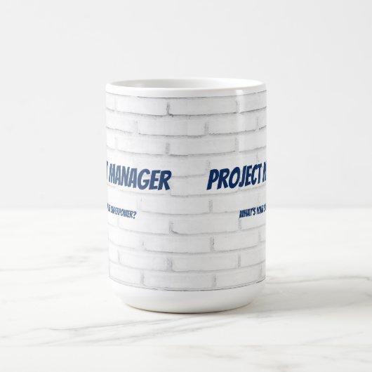 Projectmanager Wat is uw superkracht?  baksteen  Koffiemok (Center)