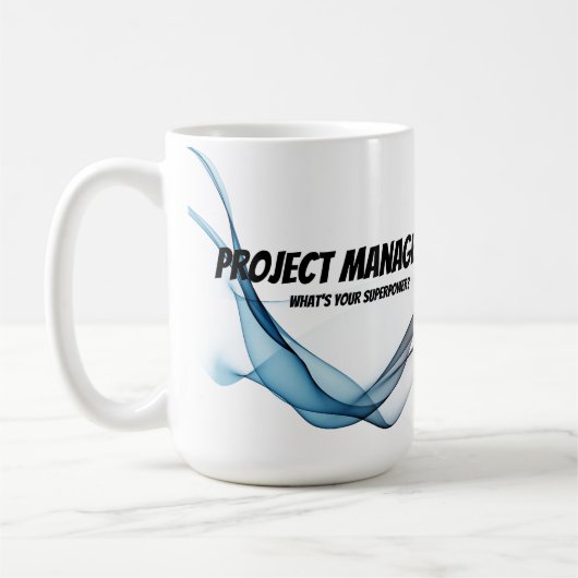 Projectmanager Wat is uw superkrachtige waterverf Koffiemok (Links)