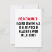 Projectmanagers Omdat iemand de Bedankkaart (Voorkant)