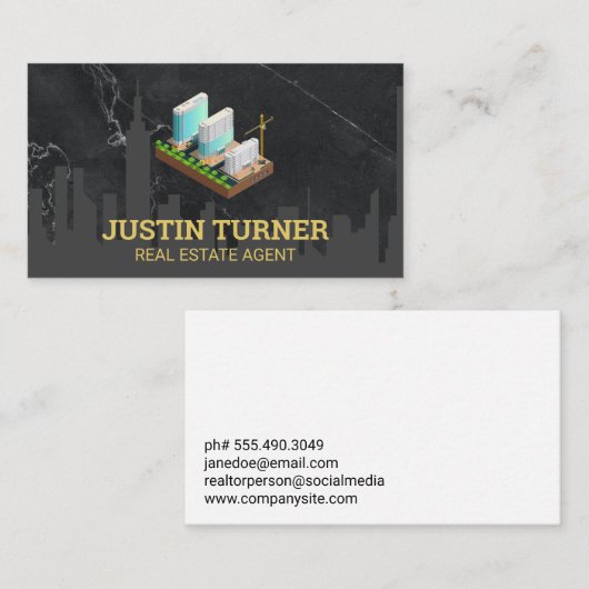 projectontwikkelaar | onroerendgoedconstructie visitekaartje (Voorkant / Achterkant)