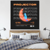 projector, human design type canvas afdruk (Insitu (Slaapkamer))