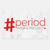 Projectperiode packs Sticker - rechthoek (Voorkant)