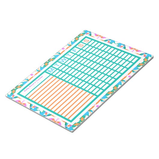 Projectplanner ADHD Girl's Women's Weekly Tracker Notitieblok (Schuin)