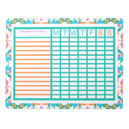 Projectplanner ADHD Girl's Women's Weekly Tracker Notitieblok
