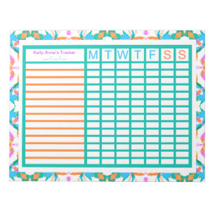 Projectplanner ADHD Girl's Women's Weekly Tracker Notitieblok