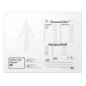 Projectplanner en meettracker naaien notitieblok (Voorkant)