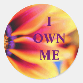 Projectproducten "I Own Me" Ronde Sticker