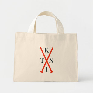 projectzak van KNIT-breitter klein tas